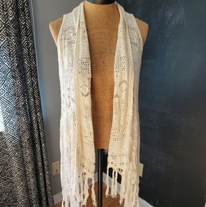 Altar'd State Crochet Lace Vest